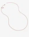 Monica Vinader Womens Rose Gold Fine 18ct Rose Gold-plated Vermeil Sterling-silver Chain Necklace In Rose Gold