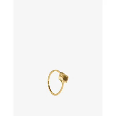 Monica Vinader Womens Fragments Bold 18ct Yellow Gold-plated Vermeil Sterling-silver Stacking Ring