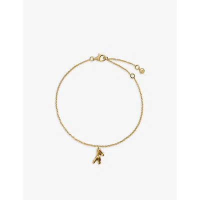Monica Vinader Womens Fragments Coral 18ct Yellow Gold-plated Vermeil Sterling-silver Chain Bracelet