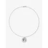 Monica Vinader Womens Gemini Zodiac Sterling-silver Pendant Necklac In Silver