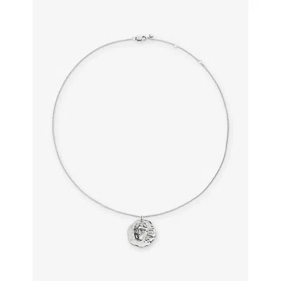 Monica Vinader Womens Gemini Zodiac Sterling-silver Pendant Necklac