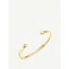 Monica Vinader Womens Gold Fiji 18ct Yellow-gold Vermeil Small Cuff Bracelet In Gold