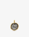 Monica Vinader Womens Gold Peaceful Dove Recycled 18ct Yellow Gold-plated Vermeil Sterling-silver Pe In Gold