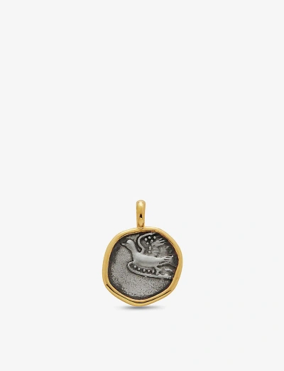 Monica Vinader Womens Gold Peaceful Dove Recycled 18ct Yellow Gold-plated Vermeil Sterling-silver Pe