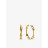 Monica Vinader Womens  Signature Link Sterling-silver Medium Hoop Earrings