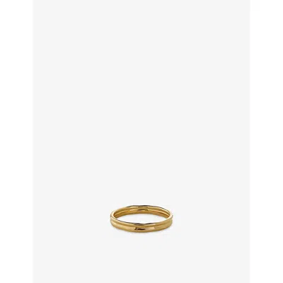 Monica Vinader Womens  Siren Muse Sterling-silver Stacked Ring