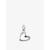 Monica Vinader Womens Gp Heart Sterling-silver Pendant Charm In Gold