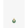 Monica Vinader Womens Green Kate Young Gemstone 18ct Yellow Gold Vermeil And Aventurine Gemstone Pendant Charm In Gold