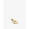 Monica Vinader Womens Yellow Gold Hamsa Hand 18ct Yellow Gold-plated Vermeil Sterling-silver And Ony In Yellow Gold