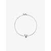 Monica Vinader Womens Heart-charm Sterling-silver Bracelet In Silver