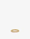Monica Vinader Womens Yellow Gold Heirloom 18ct Yellow Gold-plated Vermeil Sterling-silver Stacking  In Yellow Gold