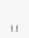 Monica Vinader Doina Sterling Silver Huggie Earrings In Silver