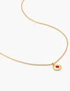 Monica Vinader Womens Yellow Gold January Birthstone 18ct Yellow Gold-plated Vermeil Sterling-silver In Yellow Gold