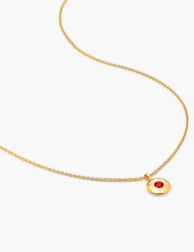 Monica Vinader Womens Yellow Gold January Birthstone 18ct Yellow Gold-plated Vermeil Sterling-silver