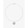 Monica Vinader Womens Leo Zodiac Sterling-silver Pendant Necklac In Silver