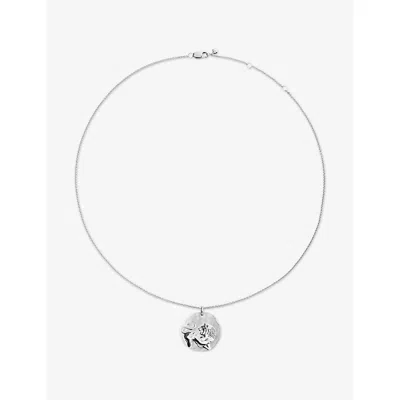Monica Vinader Womens Leo Zodiac Sterling-silver Pendant Necklac