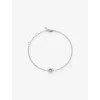Monica Vinader Womens March Birthstone Sterling-silver And Aquamarine Chain Bracelet