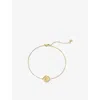 Monica Vinader Womens Mini Initial C Stamp 14ct Yellow-gold Bracelet In Gold