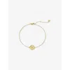 Monica Vinader Womens Mini Initial N Stamp 14ct Yellow-gold Bracelet In Gold