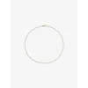 Monica Vinader Womens Mini Paperclip 14ct Yellow-gold Chain Necklac
