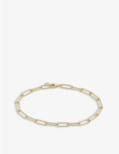 Monica Vinader Alta 18ct Textured Gold-plated Vermeil Sterling Silver Bracelet