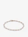 Monica Vinader Rose Gold Alta Textured Mini Chain Bracelet In Rose Gold