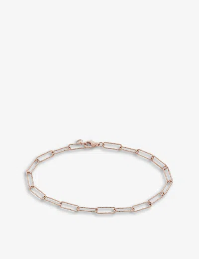 MONICA VINADER WOMENS MONICA VINADER ALTA TEXTURED 18CT ROSE GOLD-PLATED VERMEIL STERLING SILVER BRACELET,44472413