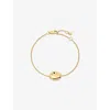Monica Vinader Womens Aria 18ct Yellow Gold Vermeil Bracelet