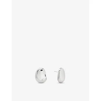 Monica Vinader Womens Aria Bold Sterling-silver Stud Earrings