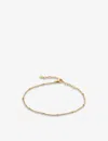 Monica Vinader Beaded 18ct Gold-plated Vermeil Sterling Silver Bracelet In Gold