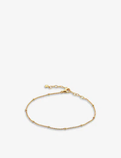 Monica Vinader Beaded 18ct Gold-plated Vermeil Sterling Silver Bracelet