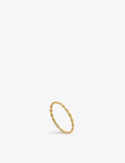 Monica Vinader Womens Yellow Gold Corda Skinny Recycled 18ct Yellow Gold-plated Vermeil Sterling-sil