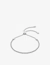 Monica Vinader Corda Recycled Sterling Silver Friendship Bracelet In Silver