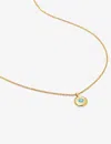 Monica Vinader Womens Yellow Gold December Birthstone 18ct Yellow Gold-plated Vermeil Sterling-silve In Yellow Gold