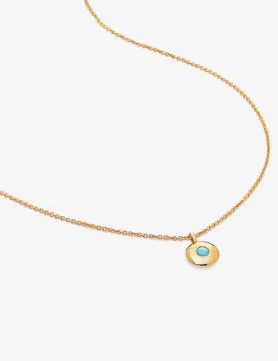 Monica Vinader Womens Yellow Gold December Birthstone 18ct Yellow Gold-plated Vermeil Sterling-silve