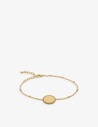Monica Vinader Womens Yellow Gold Deia Beaded-chain 18ct Yellow Gold-plated Vermeil Sterling-silver