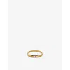 Monica Vinader Womens  Deia Mini 18ct Yellow Gold-plated Vermeil Sterling-silver And 0.006ct Lab-grow In Yellow Gold