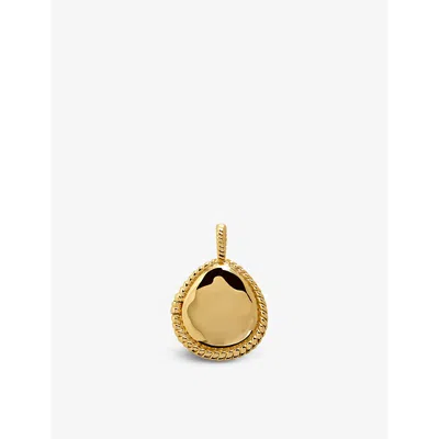 Monica Vinader Womens Yellow Gold Deia Mini 18ct Yellow-gold Vermeil Locket Charm