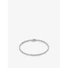 Monica Vinader Diamond Bracelet In Sterling Silver