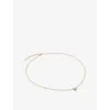 Monica Vinader Lab Grown Diamond Pendant Necklace In Yellow Gold