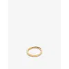 Monica Vinader Gold Fiji Diamond Ring Lab Grown Diamond In Yellow Gold