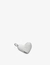Monica Vinader Womens Sterling Silver Heart-shaped Recycled Sterling-silver Locket Pendant In Sterling Silver