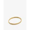 Monica Vinader Heirloom Bangle Bracelet In Yellow Gold