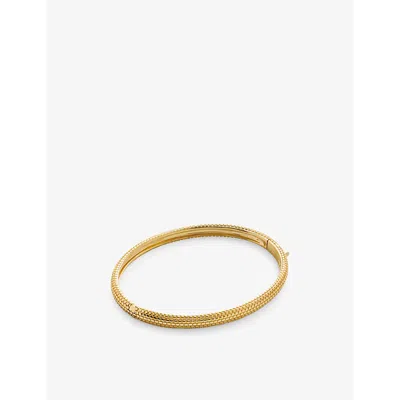 MONICA VINADER WOMENS MONICA VINADER HEIRLOOM 18CT YELLOW GOLD-PLATED VERMEIL STERLING-SILVER BANGLE