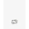 MONICA VINADER WOMENS HEIRLOOM CROSSOVER STERLING-SILVER RING STERLING SILVER