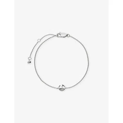 Monica Vinader Womens Initial G 925 Sterling Silver Chain Bracelet