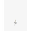 Monica Vinader Womens Yellow Gold Initial P 14ct Yellow-gold And Lab-grown Diamond Charm