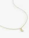 Monica Vinader Alphabet J Adjustable Necklace In Gold