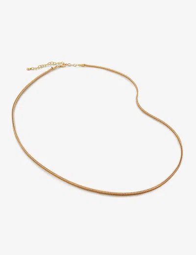 Monica Vinader Womens Yellow Gold Juno Fine 18ct Yellow Gold-plated Vermeil Recycled Sterling-silver