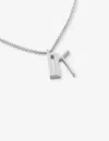 Monica Vinader Womens Sterling Silver K Letter-charm Recycled Sterling-silver Pendant Necklace In Sterling Silver